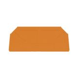 End plate (terminals), 82.2 mm x 1.5 mm, orange