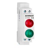 Modular-dual-LED AMPARO, red/green, 230VAC
