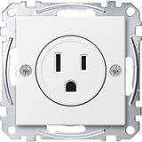 USA socket insert, 15 A, polar white, system M