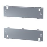 Rear cover plates, width=550mm, galvanized, for establishing full meta