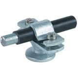 Conductor holder with flange ZDC for Rd 11-13mm St/tZn with M8 female 