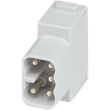 Male module, 5-pole, Push-in 400 V, 16 A