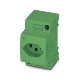 Socket outlet for distribution board Phoenix Contact EO-J/UT/LED/GN 250V 16A AC