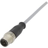 M12 Cable Assembly A-cod st/- m/- 2,0m