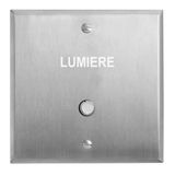 Art d'Arnould universe Memory illuminated push button 1 position without collar with Light marking - brushed steel