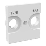 CLASSIA - COVER TV/R-SAT 2 MODULES WHITE