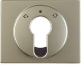 Centre plate f. key push-b. f. blinds/key switch, arsys, light bronze 