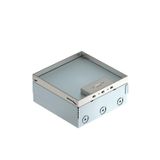UDHOME4 2V UT V Floor box, complete triple VDE socket