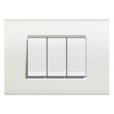 LL - COVER PLATE 3P WHITE