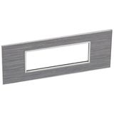 Arteor™ - Italian / US standard plate square version 6 modules - Wood Grey - Oak