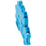Terminal block Viking 3 - spring - 2 connect - 4 wires - pitch 6 - blue