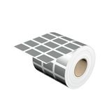 Device marking, Self-adhesive, halogen-free, 30 mm, Polyester, silver