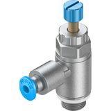 GRLA-1/8-QS-3-RS-D One-way flow control valve