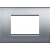 LL - cover plate 3P brushed chrome