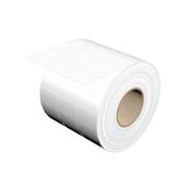 Device marking, Self-adhesive, halogen-free, 25 mm, Polyester, white