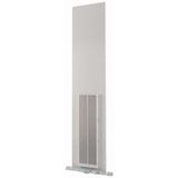 Front plate (section high), ventilated, W=425mm, IP42, grey