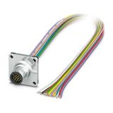 SACC-SQ-M12MS-17CON-20/0,5X - Device connector front mounting