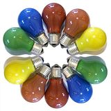 Bulb E27 15W colored set (10pcs)