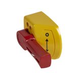 Replacement side handle for Vistop 63A to 100A switch-disconnector - red