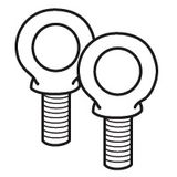 Lifting ring (2) - for XL³ 800 IP 55 cabinets and enclosures