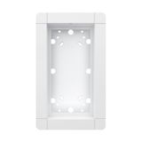 Flush-mounted frame 2 module places, white