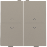 Double key with 'up' and 'down' arrows for wireless switch or push but