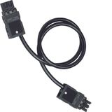 Connection cable Winsta, 3x2.5², 0.6m, PVC, Eca, black