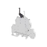 M4/6,D2,2,S2,T, SCREW CLAMP TERMINAL BLOCK, DISCONNECT, 2 INDEPENDENT CIRCUITS, GREY, BLACK