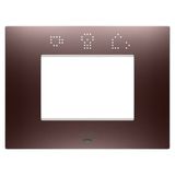 EGO SMART PLATE - IN PAINTED TECHNOPOLYMER - 3 MODULES - COPPER - CHORUSMART