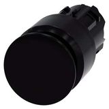 Mushroom pushbutton, 22 mm, round, plastic, black, 30 mm, latching, pull-to-unlatch mechanism, Z=50-unit packaging