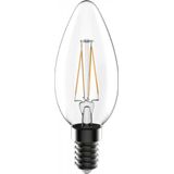 LED Filament Bulb - Candle C35 E14 5W 470lm 2700K Clear 320°  - Dimmable
