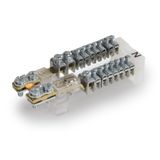 KNA5.108 | N/PE-busbar Cu, N/PE 1/2x16mm²+7x6mm²