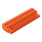 1-conductor female connector CAGE CLAMP® 2.5 mm² orange