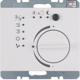 Thermostat with push-button interface, K.1, polar white glossy