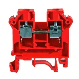 Rail-mounted screw terminal block ZSG1-6.0Nc red