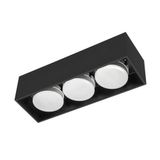 Luminaire without light source - 3x GX53 IP20 - Steel - Black