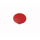 Button plate, mushroom red, blank