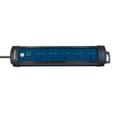 Premium-Multi-Line extension lead 5-way 3m H05VV-F 3G1,25 black/blue For NON-European countries only! Plug-in system: *USA,DE,GB*