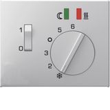 Centre plate f.thermostat f.undrflr. heat., pivoted,setting knob,K.1,p