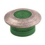 Replacement Cap, 30mm, Push Button, Green, Illuminated, Push/Pull, Mushroom Head