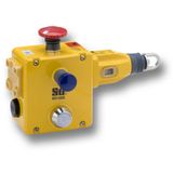 Rope pull emergency stop switch, up to 125m, 4NC + 2NO, M20 wiring ent