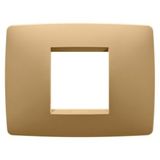 ONE PLATE - IN PAINTED TECHNOPOLYMER - 2 MODULES - GOLD - CHORUSMART