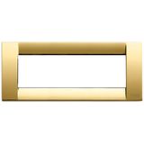 Classica plate 6M metal polished gold