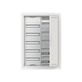 CU25VML ComfortLine Compact distribution board, Flush mounting, 60 SU, Isolated (Class II), IP30, Rows: 5, 864 mm x 615 mm x 125 mm