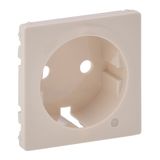 Cover plate Valena Life - 2P+E socket - German std - with indicator - ivory