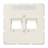 Centre plate for modular jack sockets 569-25NWE