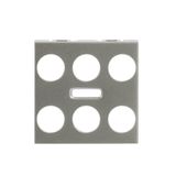 N2221.7 CV Cover plate for Switch/push button Central cover plate Champagne - Zenit