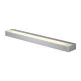 SEDO 21 LED wall light,square brushed alu,frosted glass