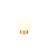 Earl LED table lamp matt brass/white rechargeable