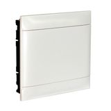 2X18M FLUSH CABINET WHITE DOOR EARTH+XNEUTRAL TERMINAL BLOCK FOR DRY WALL
